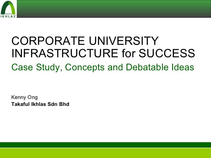 Corporate University Infrastructure For Success