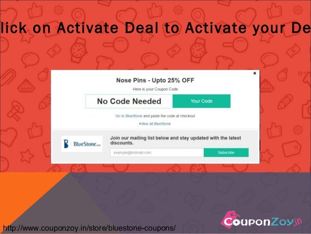 Bluestone discount coupon