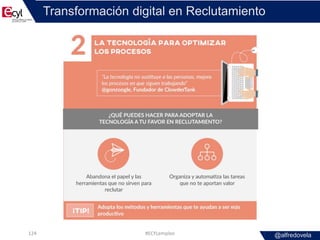 @alfredovela
Transformación digital en Reclutamiento
#ECYLempleo124
 