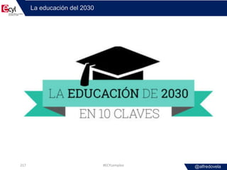 @alfredovela
La educación del 2030
#ECYLempleo217
 