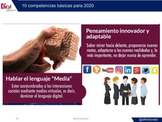 @alfredovela
10 competencias básicas para 2020
#ECYLempleo39
 