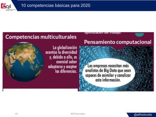 @alfredovela
10 competencias básicas para 2020
#ECYLempleo41
 