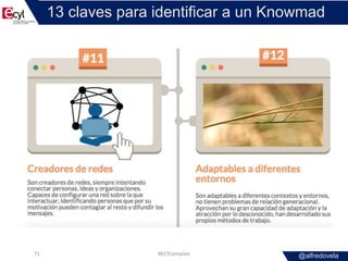 @alfredovela
13 claves para identificar a un Knowmad
#ECYLempleo71
 