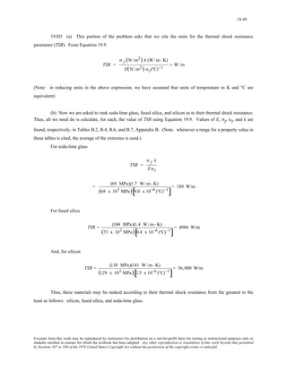 solution for Materials Science and Engineering 7th edition by William D. Callister Jr