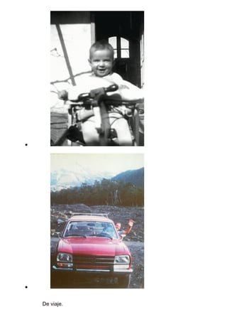 De viaje.
 