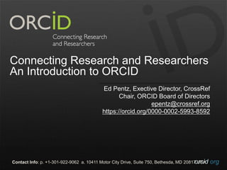 orcid.orgContact Info: p. +1-301-922-9062 a. 10411 Motor City Drive, Suite 750, Bethesda, MD 20817 USA
Connecting Research...