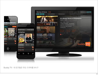 Buddy TV : 내 친구들은 무슨 드라마를 보나?
8
 