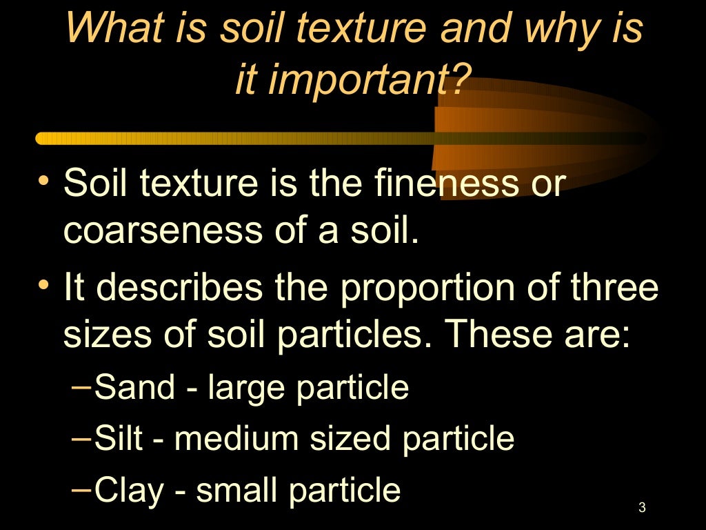 Soil Texture and Structure
