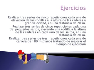 FlexibilidadSiendo éstas las que realmente influyen en forma directa y determinante  en el rendimiento deportivo. Al desarrollar  las valencias físicas mencionadas se verán favorecidas otras como:La coordinación El equilibrio La potencia 