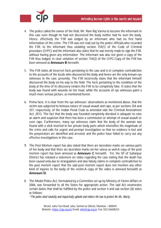 Nirant, Juhu Tara Road, Juhu, Santacruz (West), Mumbai – 400049.
Website: https://cjp.org.in/ Email: info@cjp.org.in Fax: ...