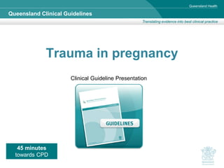 Trauma In Pregnancy Algorithm MANAGEMENT OF PREGNANT WOMEN IN TRAUMA IN PREGNANCIES | PDF