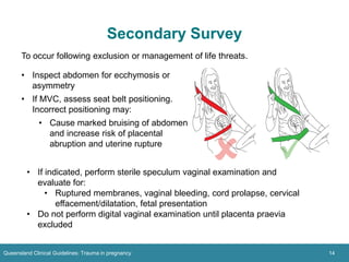 Trauma In Pregnancy Algorithm MANAGEMENT OF PREGNANT WOMEN IN TRAUMA IN PREGNANCIES | PDF
