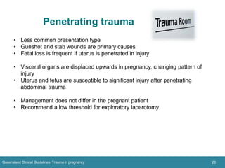 Trauma In Pregnancy Algorithm MANAGEMENT OF PREGNANT WOMEN IN TRAUMA IN PREGNANCIES | PDF