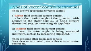 Advanced Vector Control Techniques for Induction Motor Drives | PPTX