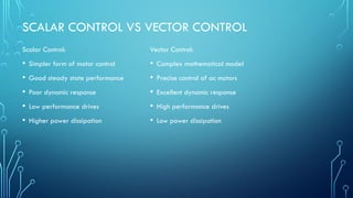 Poor Vector Control Advanced Vector Control Techniques for Induction Motor Drives | PPTX