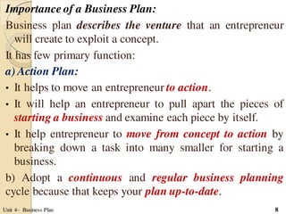 Entrepreneurship development - Business Plan
