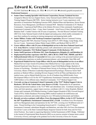 Edward K. Graybill Extended Resume 29 Jan 17 | PDF