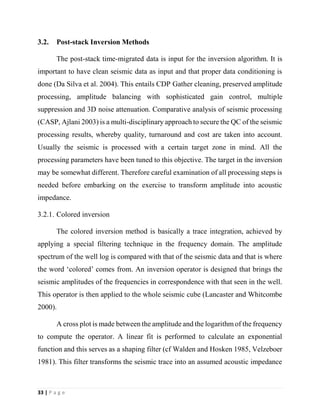 Proper Inversion Technique Pdf seismic inversion | PDF