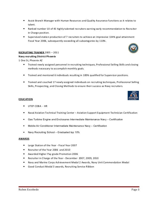 ruben escobedo recruiting resume