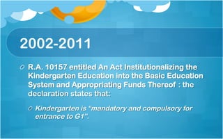 Journey in the Basic Education Curricular reforms | PDF