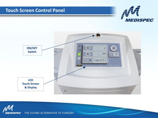 ON/OFF
Switch
LCD
Touch-Screen
& Display
Touch Screen Control Panel
 