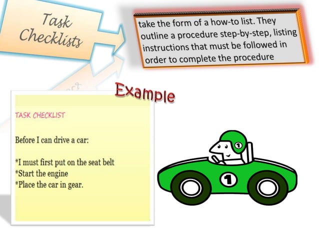 Different Kinds Of Checklist Ppt