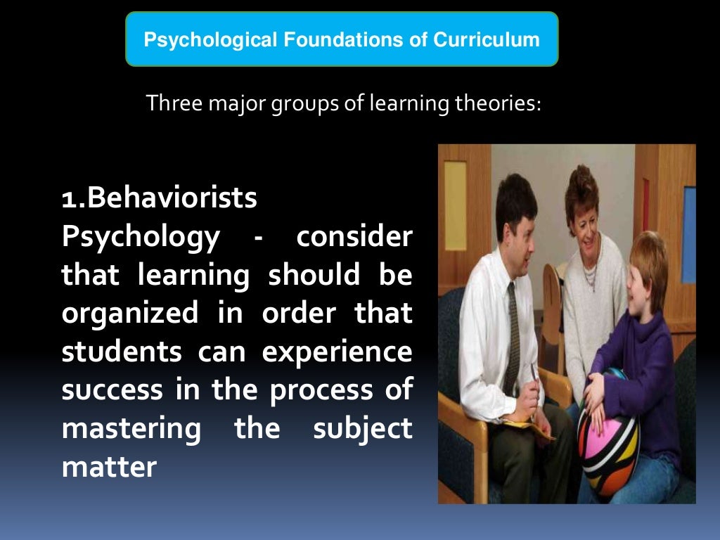 Major Foundations of Curriculum