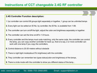 CCT Changeable and dimmable LED light catalogue | PDF