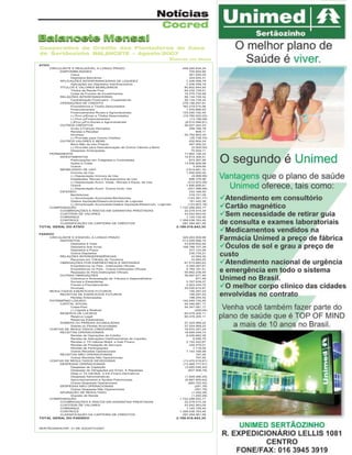 Notícias
Cocred
Balancete Mensal
Cooperativa de Crédito dos Plantadores de Cana
de Sertãozinho BALANCETE - Agosto/2007
Valores em Reais

Revista Canavieiros - Outubro de 2007

19

 