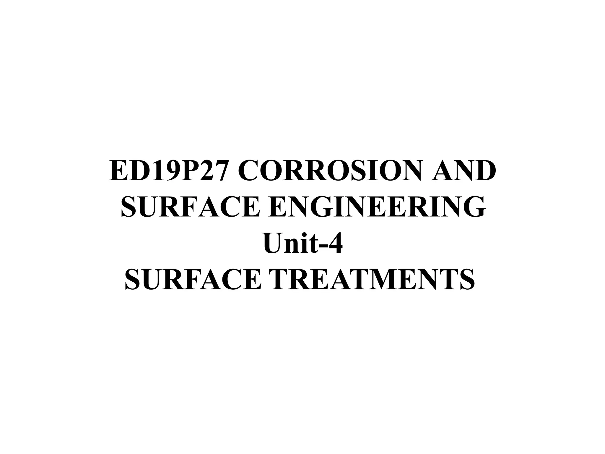 Surface Treatment in surface engineering PPT