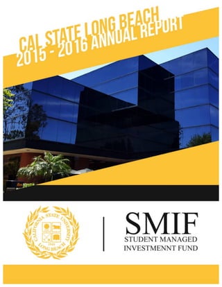 SMIF 2015-2016 ANNUAL REPORT	
	
	
	
	
0	
	
	
	 	
 