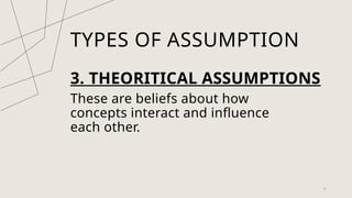 Understanding Assumption in Research Study. What are the assumptions ...