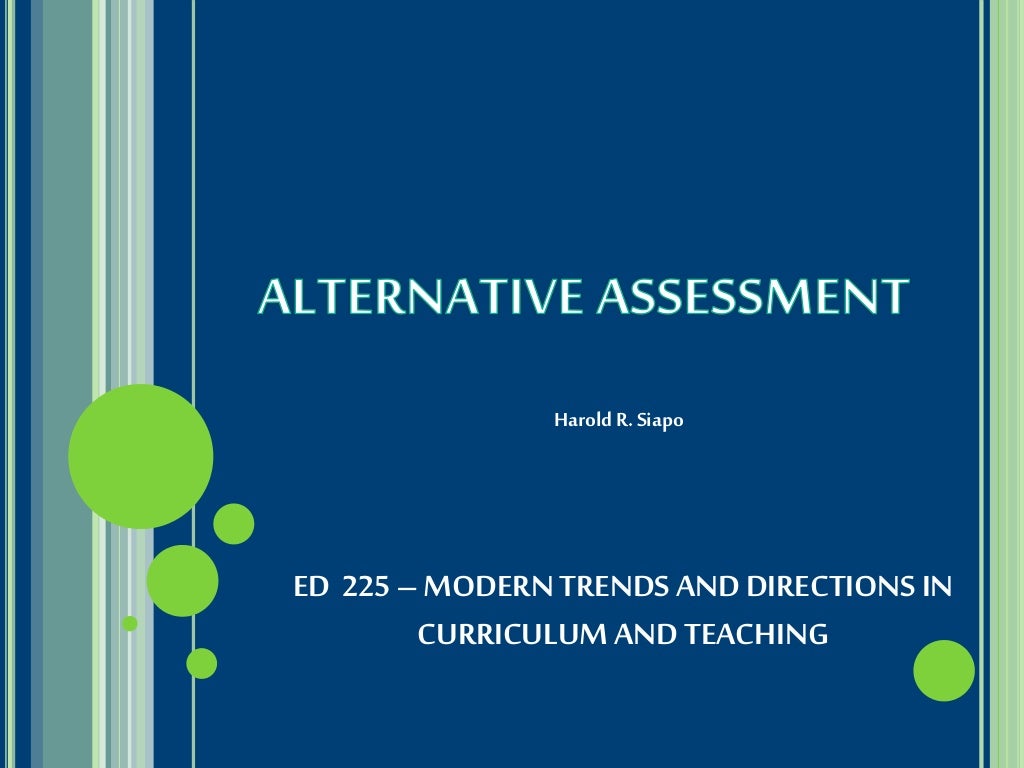 Alternative Assessment