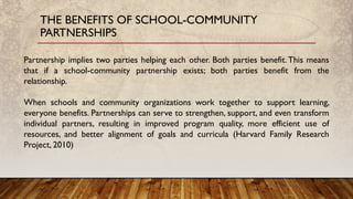 Building Effective School and Community Partnerships for Educational ...