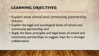 Building Effective School and Community Partnerships for Educational ...