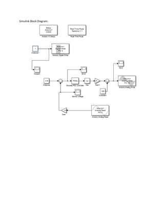 Simulink Block Diagram:
 