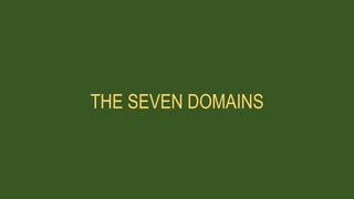 THE SEVEN DOMAINS
 