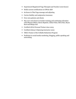 CS Acupuncture Physician Resume