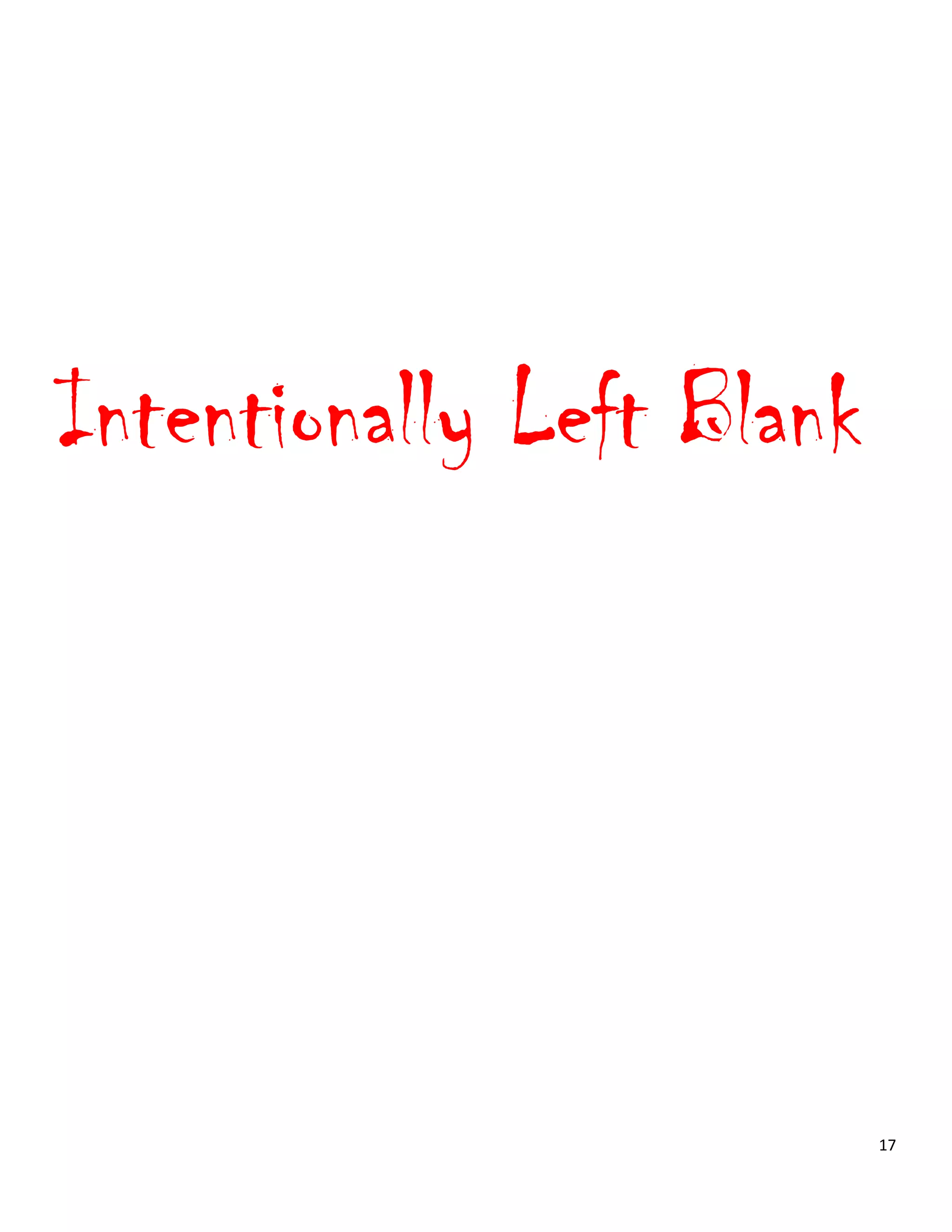 17
Intentionally Left Blank
 