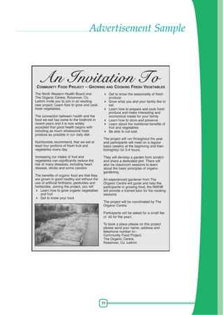 39
Advertisement Sample
 