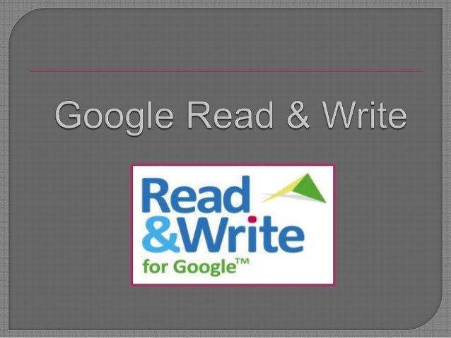 Assistive Technology: Google Read & Write/Solo Suite