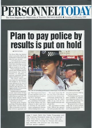 PTOD news - police pbr on hold