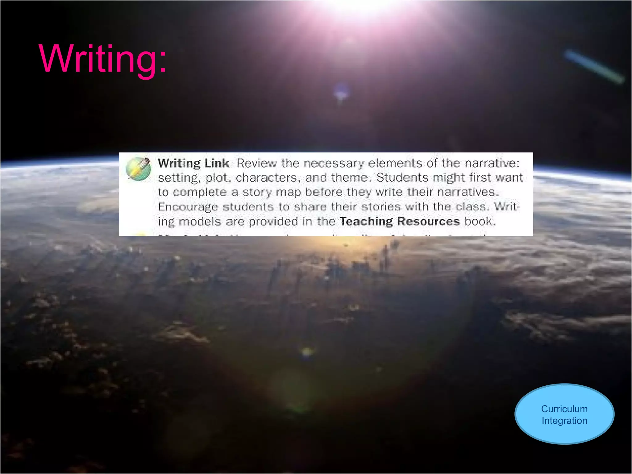 Writing: Curriculum Integration 