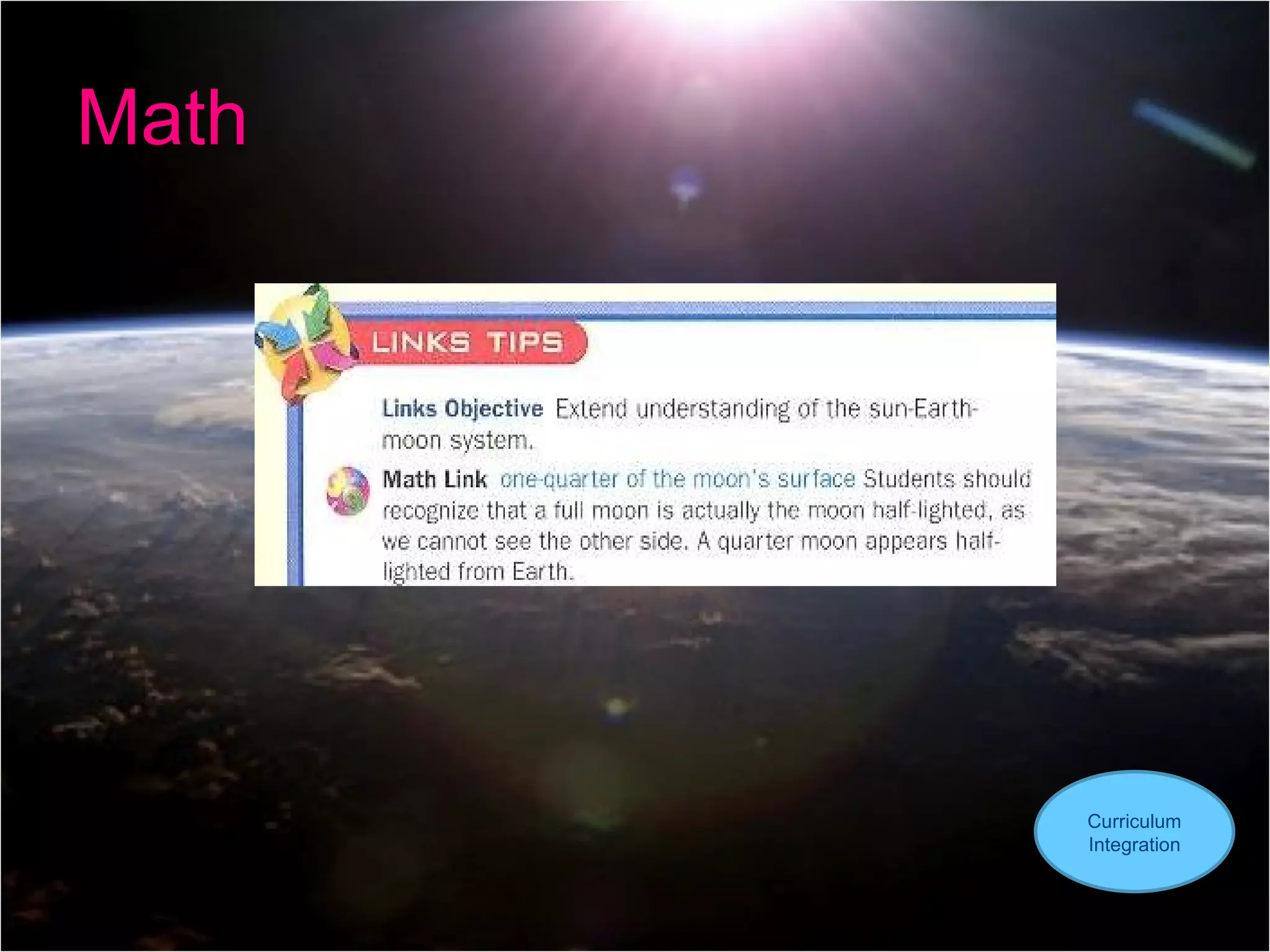 Math Curriculum Integration 