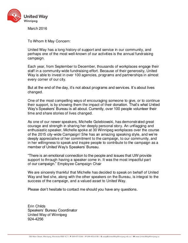 michellego_ letter of recommendation united way 2016 uw letter of recommendation