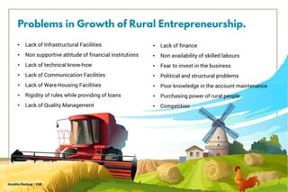Rural Entrepreneurship In India | PDF