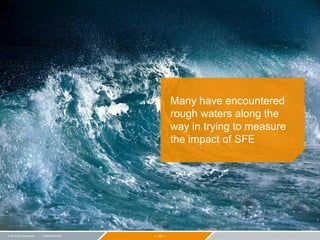 − 19 −© 2015 ZS Associates | CONFIDENTIAL
Many have encountered
rough waters along the
way in trying to measure
the impact of SFE
 