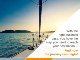 − 38 −© 2015 ZS Associates | CONFIDENTIAL
With the
right business
case, you have the
map you need to reach
your destination…
And now
the journey can begin!
 