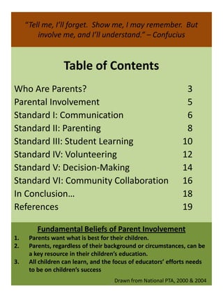 Ed612  Parent Involvement Handbook