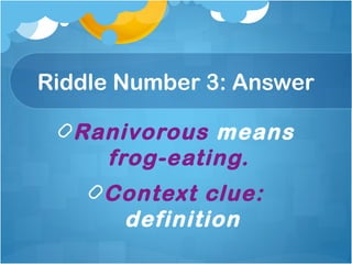 Context clues | PPT